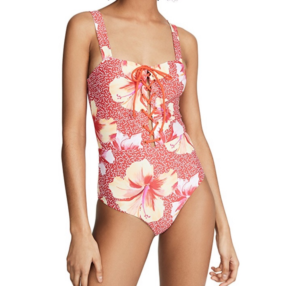Onia Raquel Lace Up One Piece Size Small